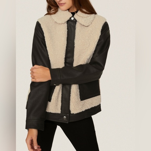 Peter Som Jackets & Blazers - Peter Som Collective Sherpa Faux Leather Jacket